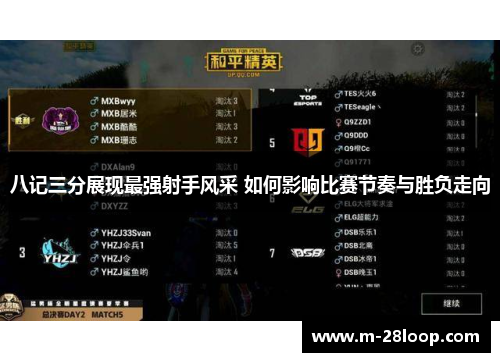 八记三分展现最强射手风采 如何影响比赛节奏与胜负走向
